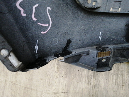 AA044979; Бампер передний; без паркт.; под омыват. (86511-2W000) для Hyundai Santa Fe III (2012 - 2015)/БУ; Оригинал; Р2, Удовлетворительное; 