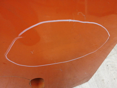 Фотография детали BA000286; Крыло переднее левое (2K0821021) для Volkswagen Caddy III (2004-2010)/БУ; Оригинал; Р2, Удовлетворительное; . Фото номер 8