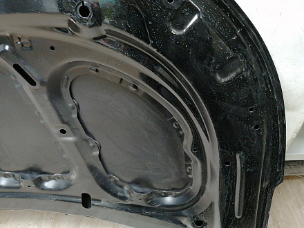 AA044285; Капот (66400-4Y000) для Kia Rio/Нов с деф; Неоригинал; Р1, Мелкий дефект; Черный (MZH)
