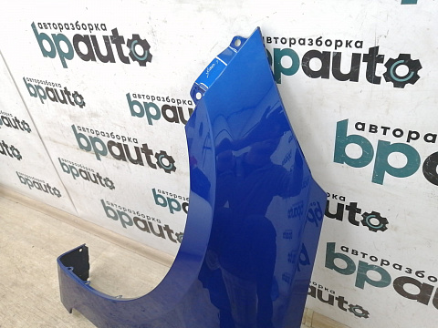 Фотография детали AA014462; Крыло переднее левое, с отв. под поворотник (66311-4L000) для Hyundai/Нов с деф; Неоригинал; Р0, Хорошее; Синий с перл. (WGM). Фото номер 4