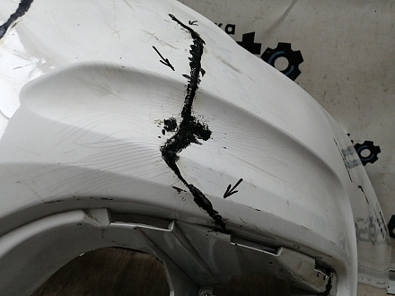 AA045244; Бампер передний; без паркт.; без омыват. (9676285080A) для Citroen C4 II HB (2011-2016)/БУ; Оригинал; Р2, Удовлетворительное; 