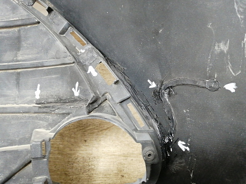Фотография детали AA011936; Бампер передний; под паркт.; под омыват. (52119-3T904) для Toyota Camry/БУ; Оригинал; Р2, Удовлетворительное; . Фото номер 14