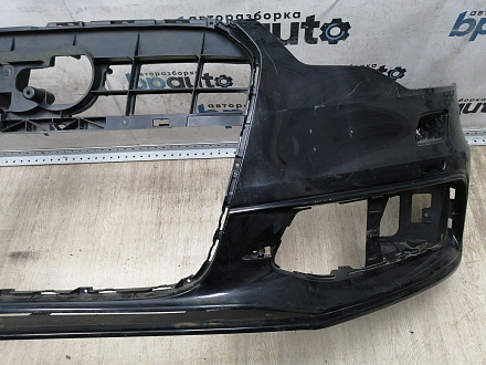 AA045632; Бампер передний, S-line; под паркт.; под омыват. (4G0 807 437 C) для Audi A6 C7/БУ; Оригинал; Р1, Мелкий дефект; 