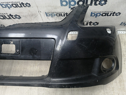 BA000184; Бампер передний; без паркт.; под омыват. (52119-05190) для Toyota Avensis/БУ; Оригинал; Р1, Мелкий дефект; 
