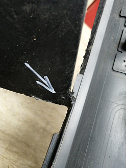 AA045631; Бампер передний; под паркт.; под омыват. (4G0 807 437) для Audi A6 C7/БУ; Оригинал; Р1, Мелкий дефект; 