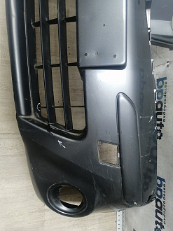 AA046010; Бампер передний; без паркт.; под омыват. (62022-BH10H) для Nissan Note I рест. (2009-2013)/БУ; Оригинал; Р1, Мелкий дефект; 