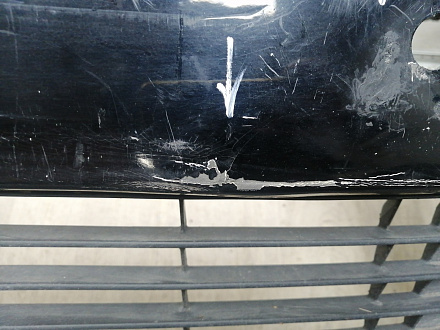 AA045949; Бампер передний; под паркт.; под омыват. (52119-0E220) для Toyota Highlander III (2014 — 2016)/БУ; Оригинал; Р1, Мелкий дефект; 