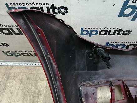 AA045701; Бампер передний; без паркт.; под омыват. (1T0 807 221 M) для Volkswagen Touran II (2010-2015)/БУ; Оригинал; Р2, Удовлетворительное; 