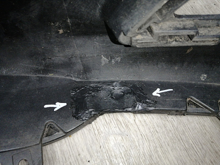 AA045411; Бампер передний; без паркт.; без омыват. (13225746) для Opel Astra/БУ; Оригинал; Р1, Мелкий дефект; 