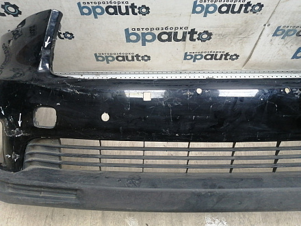 AA045949; Бампер передний; под паркт.; под омыват. (52119-0E220) для Toyota Highlander III (2014 — 2016)/БУ; Оригинал; Р1, Мелкий дефект; 