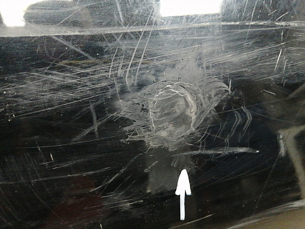 AA045813; Бампер задний; без паркт. (52159-02400) для Toyota Auris I (2007- 2010)/БУ; Оригинал; Р1, Мелкий дефект; 