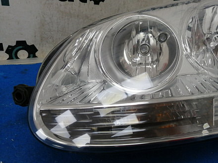 Фара галоген левая, Светлый отраж. Фольксваген Golf V Wagon 2003- 2008, б/у, фото 3
