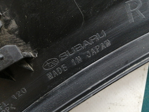 Фотография детали AA030852; Накладка крыла передняя правая, расширитель (91112-FL120) для Subaru XV/БУ; Оригинал; Р2, Удовлетворительное; . Фото номер 17