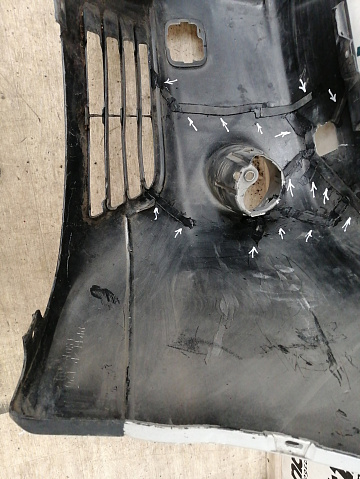 Фотография детали AA038074; Бампер передний, Гибрид 400H; без паркт.; под омыват. (52119-48190) для Lexus RX II (2004 — 2008)/БУ; Оригинал; Р2, Удовлетворительное; . Фото номер 22