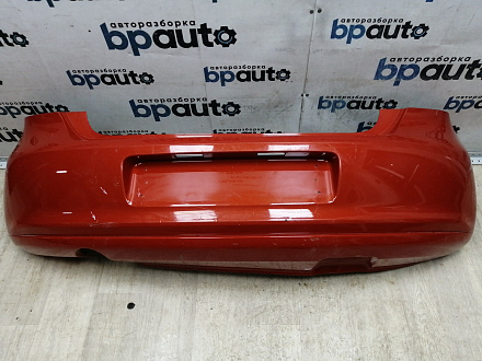 BA000210; Бампер задний; без паркт. (6R6807421BK) для Volkswagen Polo V Hatchback (2009-2013)/БУ; Оригинал; Р1, Мелкий дефект; 