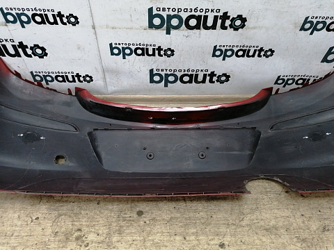 Фотография детали AA014391; Бампер задний, под большой вырез выхл.трубы; без паркт. (13179916) для Opel Corsa D рест. HB 5D (2011 — 2014)/БУ; Оригинал; Р1, Мелкий дефект; . Фото номер 14
