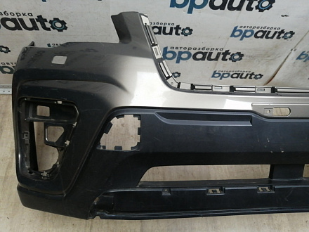 AA046376; Бампер передний; без паркт.; под омыват. (57704-SJ000) для Subaru Forester V (2018-2021)/БУ; Оригинал; Р1, Мелкий дефект; 