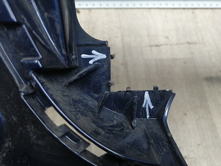 BA000245; Бампер передний; без паркт.; под омыват. (5M0807221N) для Volkswagen Golf Plus II (2009-2014)/БУ; Оригинал; Р2, Удовлетворительное; 