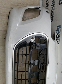 AA044864; Бампер передний; без паркт.; под омыват. (9674576177) для Peugeot 308 I рест. (2011-2015)/БУ; Оригинал; Р1, Мелкий дефект; 