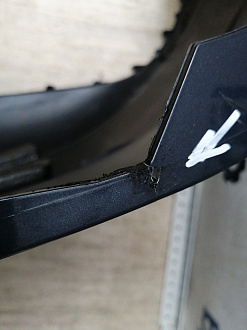 AA046059; Бампер задний; под паркт. (3AF807421A) для Volkswagen Passat B7 Wagon (2011- 2014)/БУ; Оригинал; Р1, Мелкий дефект; 