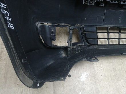 AA045718; Бампер передний; без паркт.; без омыват. (2K5807221A) для Volkswagen Caddy III рест. (2010-2015)/БУ; Оригинал; Р1, Мелкий дефект; 