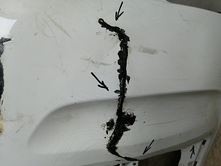 AA045244; Бампер передний; без паркт.; без омыват. (9676285080A) для Citroen C4 II HB (2011-2016)/БУ; Оригинал; Р2, Удовлетворительное; 