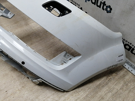 AA045516; Бампер передний; под паркт.; под омыват. (4L0 807 437 H) для Audi Q7 I рест. (2010-2015)/БУ; Оригинал; Р2, Удовлетворительное; 