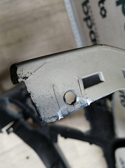 AA046106; Бампер передний, AMG; под паркт.; под омыват. (A1668854425) для Mercedes-Benz M-klasse III (W166) (2011-2015)/БУ; Оригинал; Р1, Мелкий дефект; 