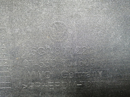 BA000225; Бампер передний; под паркт.; под омыват. (5G0807221) для Volkswagen Golf/БУ; Оригинал; Р1, Мелкий дефект; 