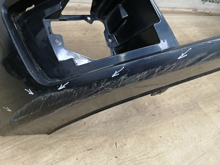 AA043130; Бампер передний; под паркт.; под омыват. (4G8 807 437) для Audi A7 I Sportback (2010-2014)/БУ; Оригинал; Р1, Мелкий дефект; 