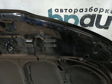 AA044285; Капот (66400-4Y000) для Kia Rio/Нов с деф; Неоригинал; Р1, Мелкий дефект; Черный (MZH)