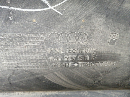 AA026277; Бампер задний, S-line; под паркт. (4G8 807 511 F) для Audi A7 I Sportback (2010-2014)/БУ; Оригинал; Р1, Мелкий дефект; 