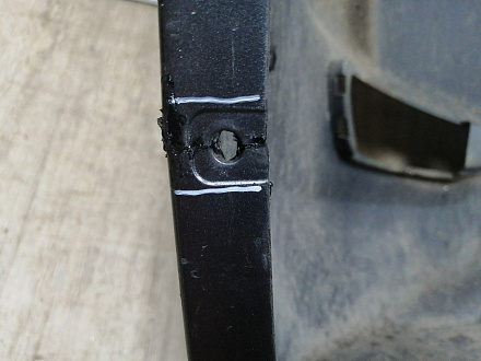 AA045615; Бампер задний; под паркт. (86611-4L200) для Hyundai Solaris I HB (2010- 2014)/БУ; Оригинал; Р1, Мелкий дефект; 