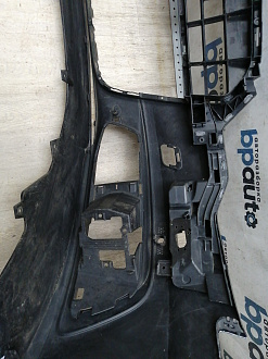 AA045632; Бампер передний, S-line; под паркт.; под омыват. (4G0 807 437 C) для Audi A6 C7/БУ; Оригинал; Р1, Мелкий дефект; 