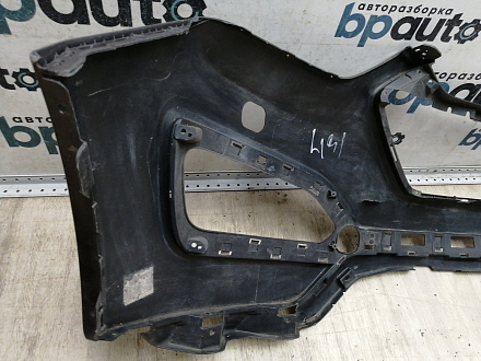 AA044980; Бампер передний; без паркт.; под омыват. (86511-2W000) для Hyundai Santa Fe III (2012 - 2015)/БУ; Оригинал; Р1, Мелкий дефект; 