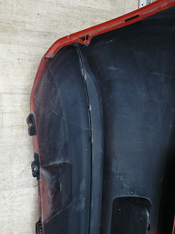 BA000210; Бампер задний; без паркт. (6R6807421BK) для Volkswagen Polo V Hatchback (2009-2013)/БУ; Оригинал; Р1, Мелкий дефект; 