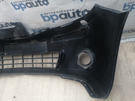 AA046011; Бампер передний; без паркт.; под омыват. (62022-BH10H) для Nissan Note I рест. (2009-2013)/БУ; Оригинал; Р1, Мелкий дефект; 