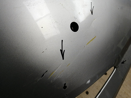 BA000141; Бампер задний; под паркт. (86611-4L500) для Hyundai Solaris I рест. Sedan (2014- 2016)/БУ; Оригинал; Р1, Мелкий дефект; 