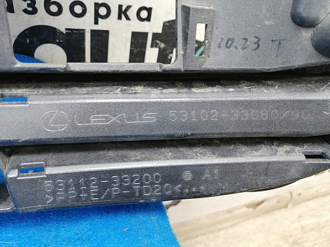 Фотография детали AA027413; Решетка переднего бампера (53102-33080) для Lexus ES VI рест. (2015 - 2018)/БУ; Оригинал; Р1, Мелкий дефект; . Фото номер 12