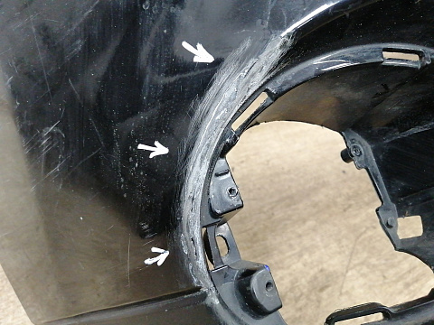 Фотография детали AA034943; Бампер передний; без паркт.; под омыват. (6400F580ZZ) для Mitsubishi Outlander III (2012-2014)/БУ; Оригинал; Р2, Удовлетворительное; . Фото номер 8