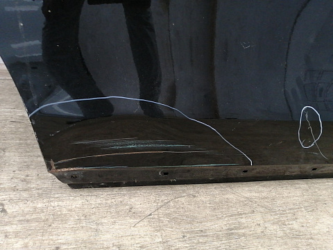 Фотография детали AA029271; Дверь задняя правая (67003-58070) для Toyota Alphard II (2010 — 2014)/БУ; Оригинал; Р2, Удовлетворительное; . Фото номер 10