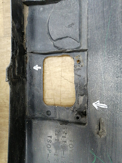 AA022451; Бампер передний; без паркт.; под омыват. (52119-12950) для Toyota Corolla 150 (2006-2009)/БУ; Оригинал; Р2, Удовлетворительное; 