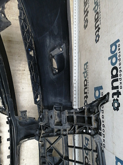 AA045518; Бампер передний; под паркт.; под омыват. (4L0 807 437 H) для Audi Q7 I рест. (2010-2015)/БУ; Оригинал; Р1, Мелкий дефект; 