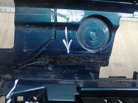 AA046235; Бампер передний; под паркт.; без омыват. (8890921489) для Geely Monjaro (2021-н.в.)/БУ; Оригинал; Р1, Мелкий дефект; 