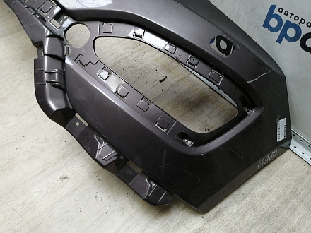 AA044980; Бампер передний; без паркт.; под омыват. (86511-2W000) для Hyundai Santa Fe III (2012 - 2015)/БУ; Оригинал; Р1, Мелкий дефект; 