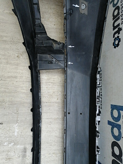 AA045818; Бампер передний; под паркт.; под омыват. (3C8807221F) для Volkswagen Passat CC рест. (2012-2017)/БУ; Оригинал; Р1, Мелкий дефект; 