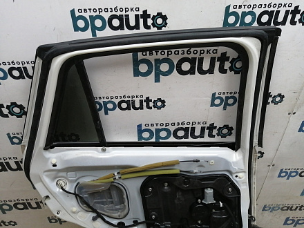 AA045166; Дверь задняя левая (KD53-73010) для Mazda CX-5/БУ; Оригинал; Р0, Хорошее; (34K) Белый перламутр