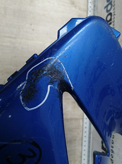 AA046025; Бампер передний; под паркт.; под омыват. (52119-78010) для Lexus NX (2014-2017)/БУ; Оригинал; Р2, Удовлетворительное; 