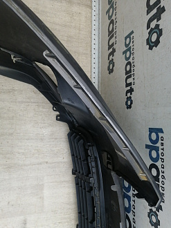 AA045950; Бампер передний; под паркт.; под омыват. (52119-0E220) для Toyota Highlander III (2014 — 2016)/БУ; Оригинал; Р1, Мелкий дефект; 