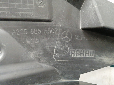 AA031194; Кронштейн, каркас переднего бампера левый, AMG (A2058855502) для Mercedes-Benz C-klasse IV рест. (W205) (2018-2021)/БУ; Оригинал; Р1, Мелкий дефект; 